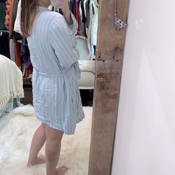 Time and Tru blue striped shirt dress size XLarge new with tags - Picture 2 of 8